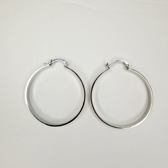 2 Pair Forever 21 Silver Earrings Gold with Hemp Rope Wrap And Silver Heavy Cute - Picture 7 of 7